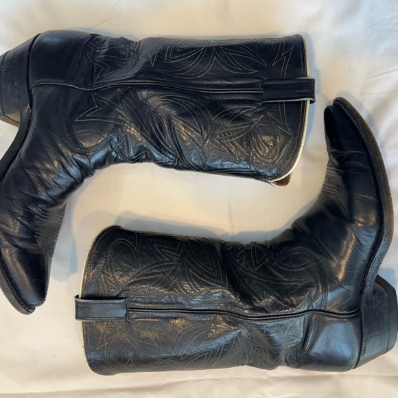 Vintage Other - Vintage Black Cowboy & Western Men’s Boots